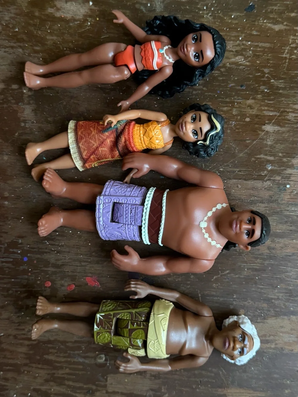 Disney Moana 2 Moana’s Canoe Crew Lot of 4 Replacement Figures Moana Maui
